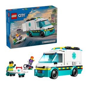 BLOQUE LEGO CITY AMBULANCIA DE EMERGENCIA 184pzas