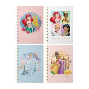 CUADERNO T/DURA ESPIRAL A4 PRINCESAS x 80H.RAY.