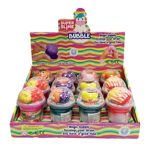 SLIME BUBBLE TRICOLOR CON SQUISHY POTE 150g