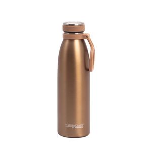 BOTELLA TERMICA THERMOS TAPA A ROSCA Y MANIJA 500ml ORO