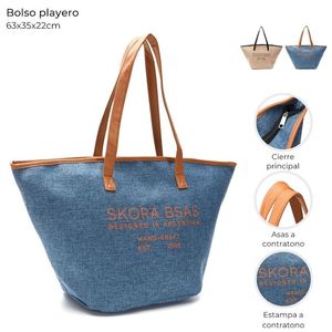 BOLSO PLAYERO SKORA DISEÑO CON ESTAMPA 63cm