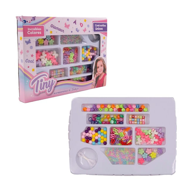 SET DE BIJOUTERIE TINY PARA ARMAR PULSERAS - Tomy