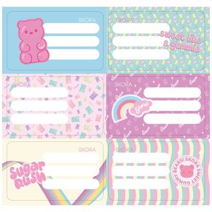 ETIQUETAS ESCOLARES x12u. GUMMIE