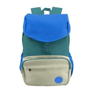 MOCHILA ESPALDA TALBOT BOOMBAG VERDE-AZUL-BEIGE 43cm