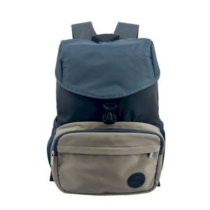 MOCHILA ESPALDA TALBOT BOOMBAG NEGRO-AZUL-GRIS 43cm