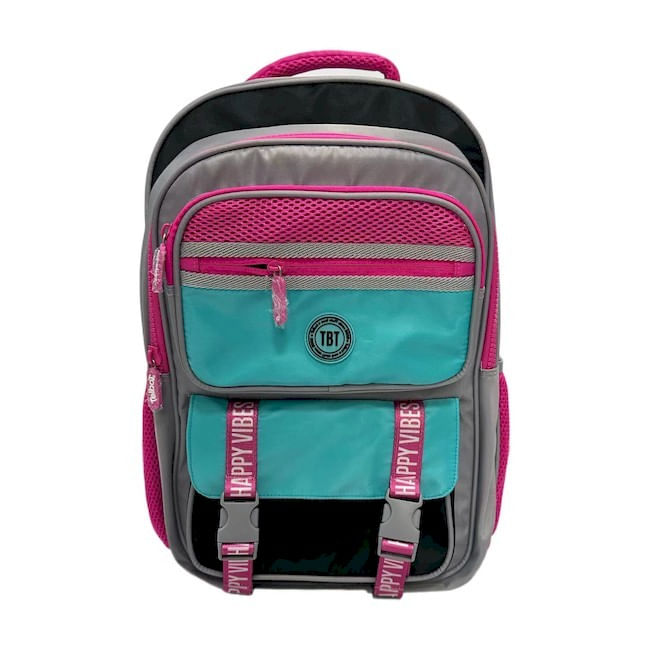 MOCHILA ESPALDA TALBOT POWER OF COLOR FUCSIA CELESTE 46cm - Tomy