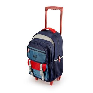 MOCHILA CARRO TALBOT POWER OF COLOR ROJO AZUL 49cm